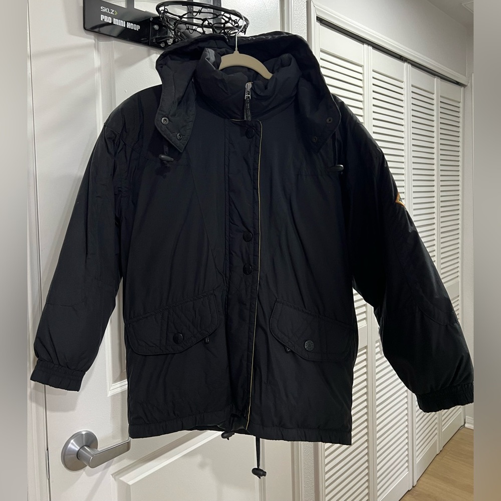 Obermeyer Black Hooded Puffer Jacket